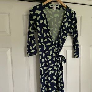 DVF signature jersey wrap dress